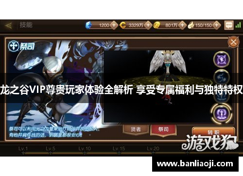 龙之谷VIP尊贵玩家体验全解析 享受专属福利与独特特权