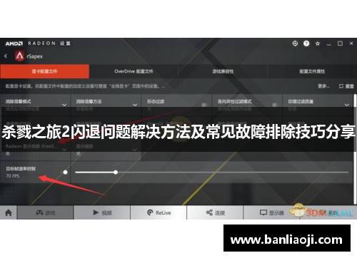 杀戮之旅2闪退问题解决方法及常见故障排除技巧分享